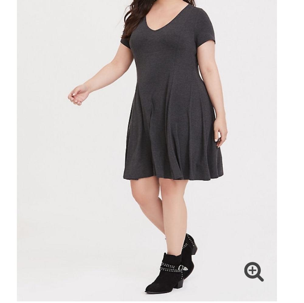 Torrid Fluted Swing Dress